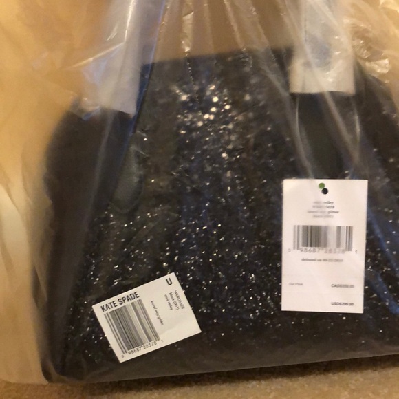 Kate Spade black glitter mini Reilly - Picture 2 of 3